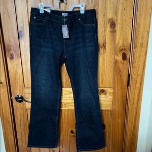 J. Jill Black Straight-Leg Jeans
